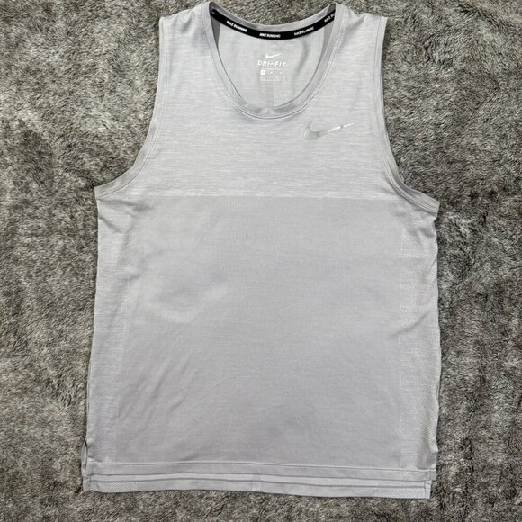 Mens Nike Dri-Fit Medalist Running Tank Dry Knit Sz M - Picture 1 of 8
